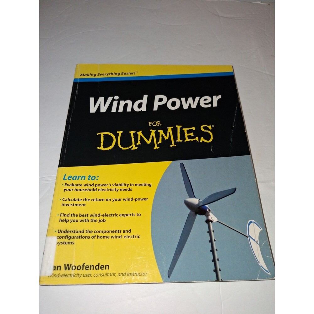 Wind Power For Dummies 2009 Renewable Energy Wind Turbines Guide